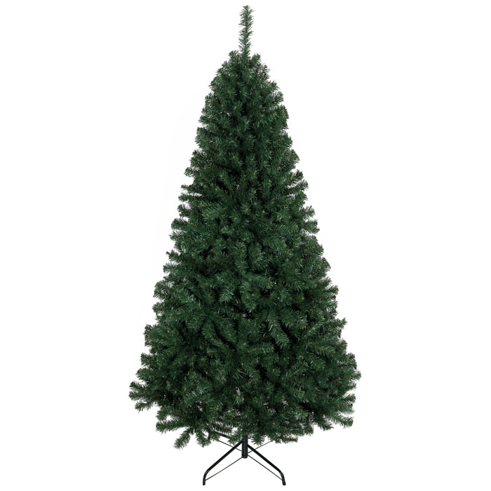 Árbol de Navidad Artificial Ø98x200 cm, Árbol de Navidad, Pícea Abeto Artificial con 1000 Ramas Articuladas, Base Plegable, Fácil de Montar, Decoración para Hogar, Oficina, Fiestas