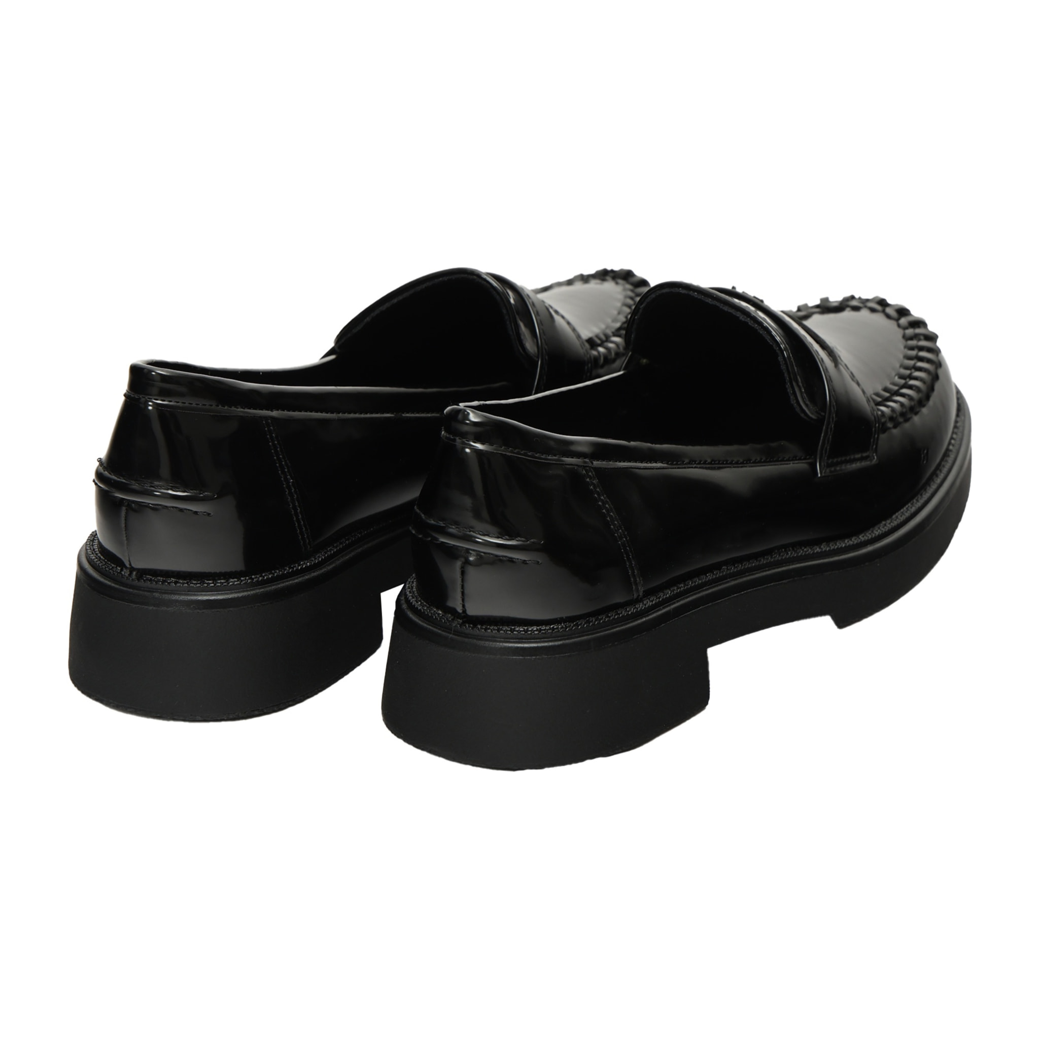 Mocassini con intreccio- tacco 4,5 cm