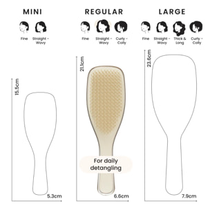 TANGLE TEEZER The Ultimate Detangler Chrome Champagne Gold