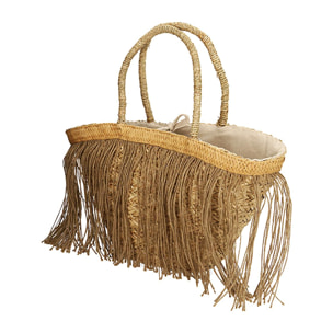 Borsa beige in paglia