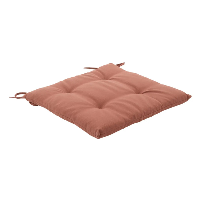 Galette de chaise Korai acajou 40x40cm