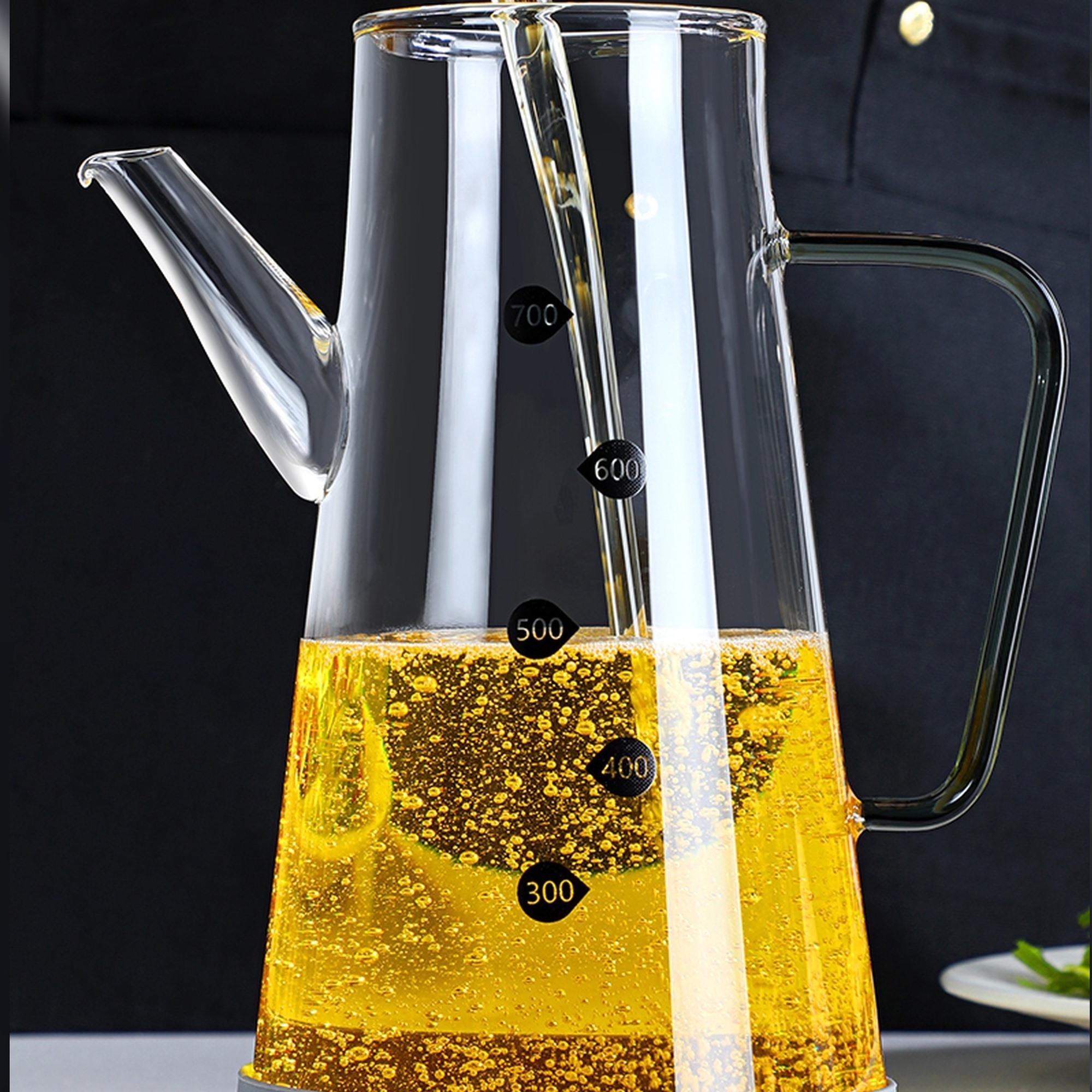 Aceiteria de vidrio de borosilicato 500ml joybos