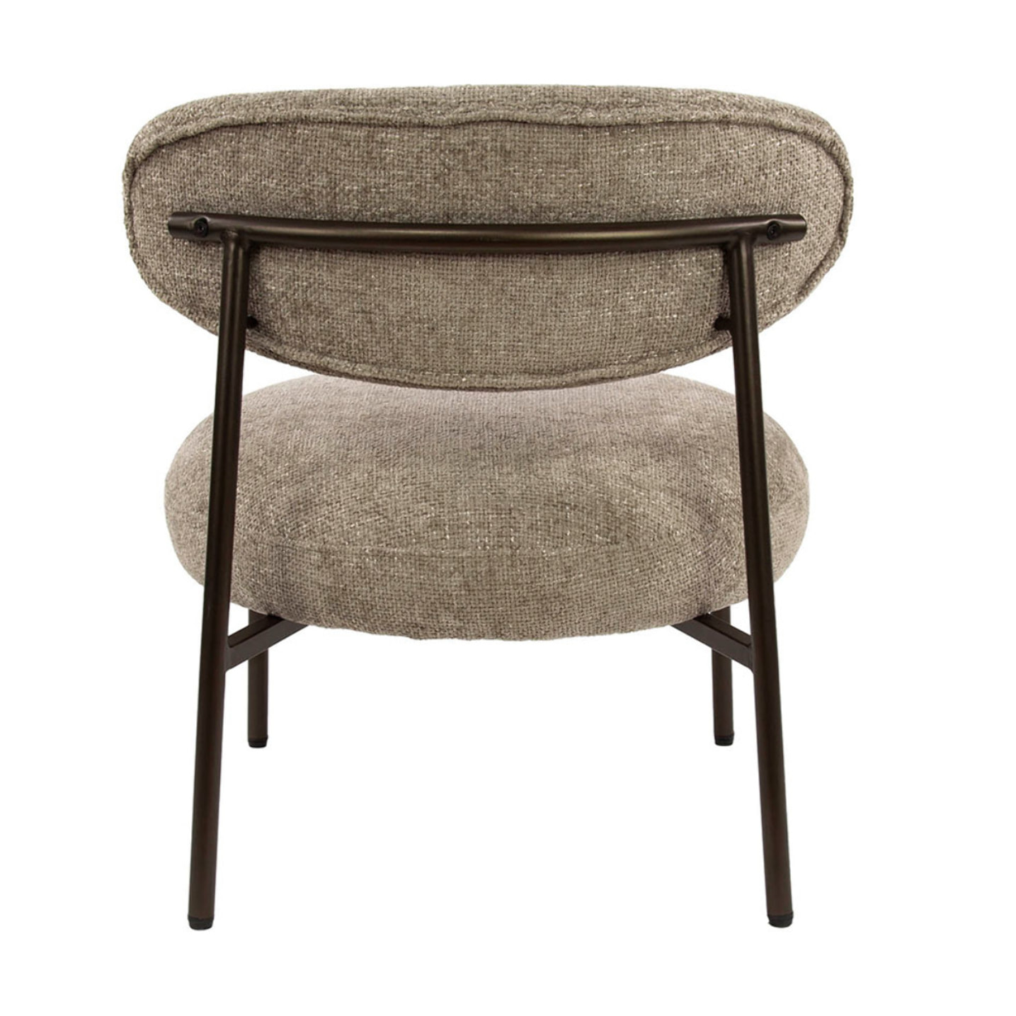 Adelia - fauteuil - pieds en métal - en tissu texturé - Sable