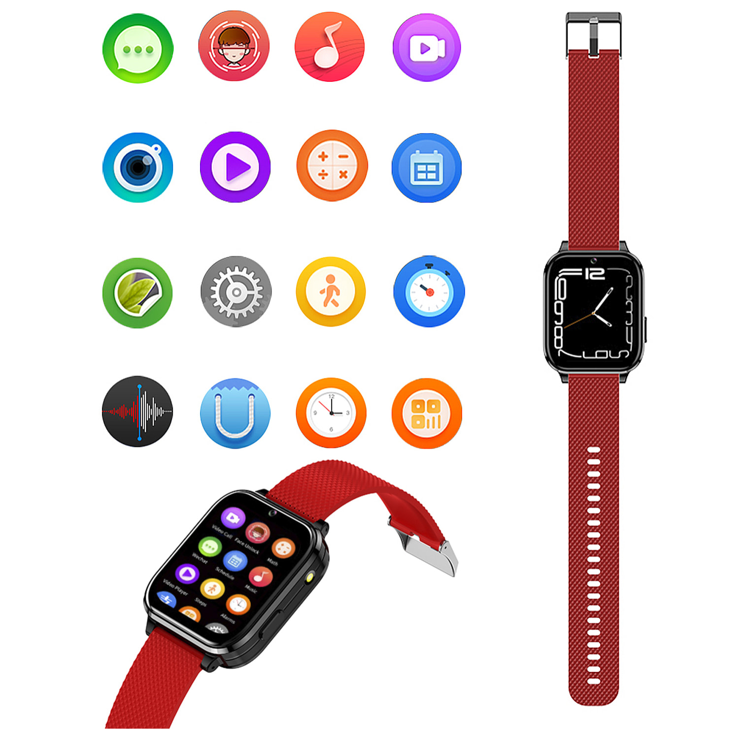 Smartwatch Phone T36 4G con sistema operativo Android integrato. Funzioni avanzate e localizzatore GPS, Wifi e LBS.