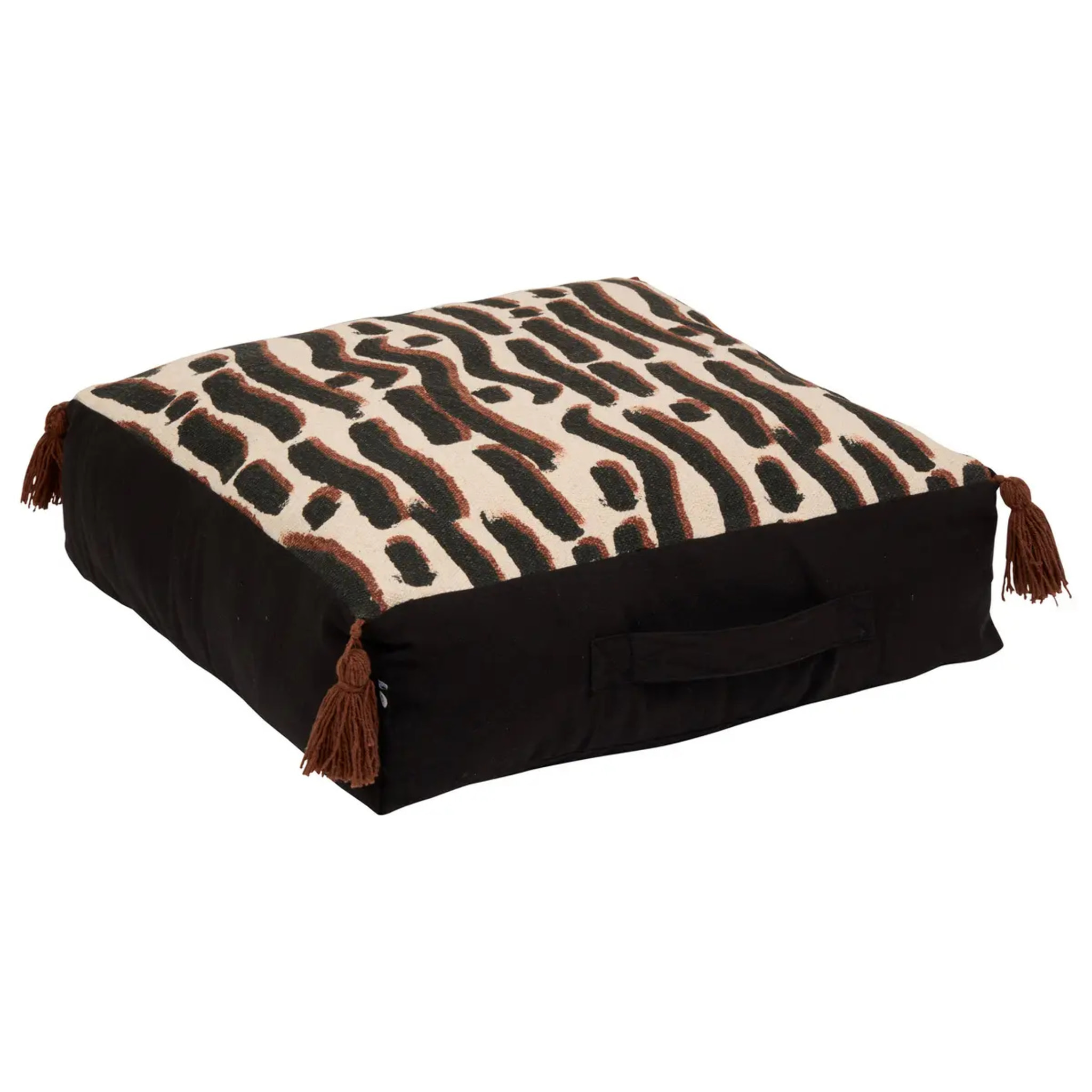 Coussin Wonja noir 48x48cm