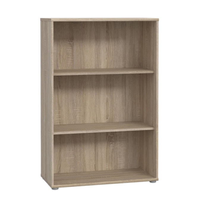 Étagère H. 111 x L. 74 cm décor chêne sonoma avec 2 étagères - MIA