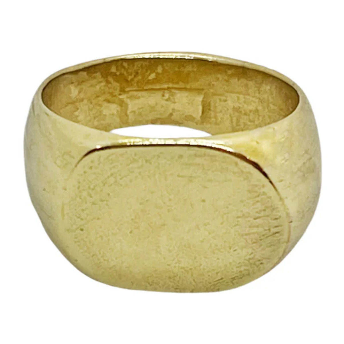 Anillo sello oval en dorado T15