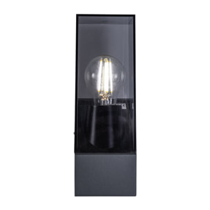 Forlight Aplique Exterior IP54 LED 15W Gris Urbano E27 para Jardín, Terraza, Entrada