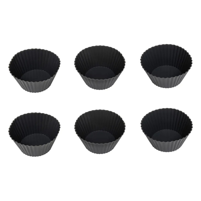 Lot de 6 caissettes en silicone