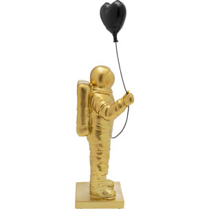 Déco astronaute doré ballon coeur noir Kare Design