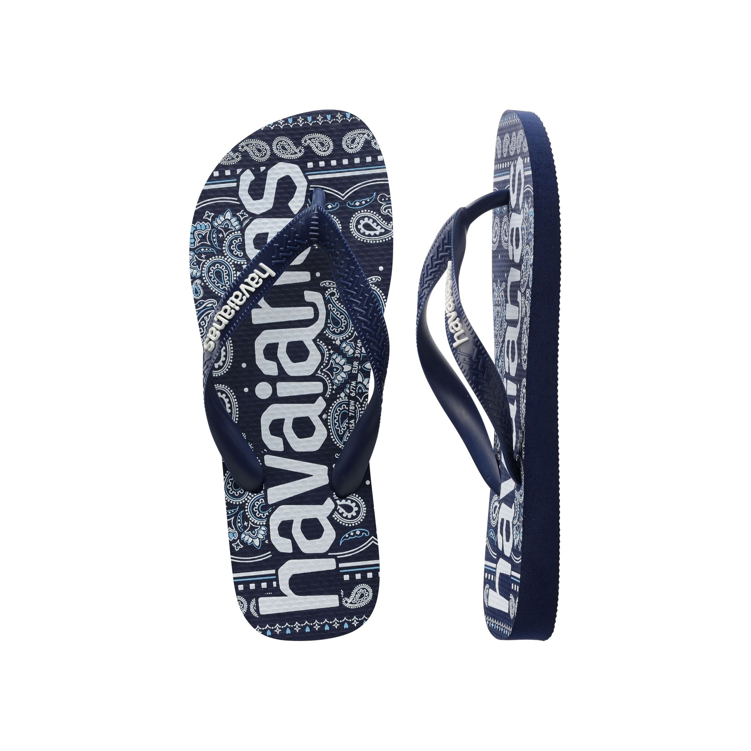 Infradito Havaianas Top Logomania Blu