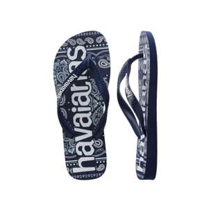 Infradito Havaianas Top Logomania Blu