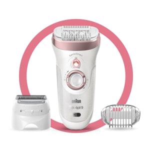 Braun Épilateur Silk Épil 9 - Blanc/Or Rose