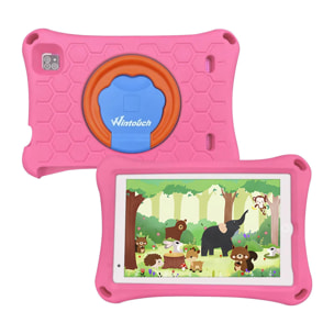 DAM Tablet Infantil K81 PRO 3G WiFi. SO Android 8. Pantalla 8'' 1280x800px. MTK6735 Quad Core 1.3GHz, 2GB RAM + 32GB. Doble cámara. 24x3x16,5 Cm. Color: Rosa