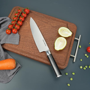 Bloc 5 couteaux - "Steel"