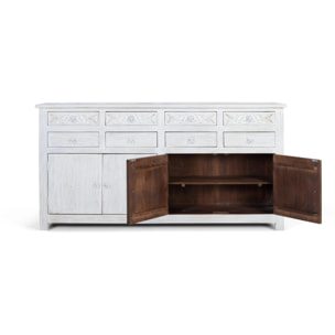 Aparador de Madera de Mango Estilo Mediterráneo Moderno