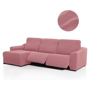 Funda para Chaise Longue izquierda (visto de frente ) brazo corto SÚPER ELÁSTICA con RELAX modelo HELENA
