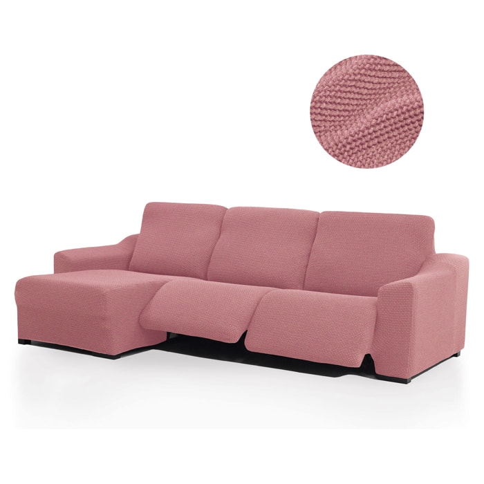 Funda para Chaise Longue izquierda (visto de frente ) brazo corto SÚPER ELÁSTICA con RELAX modelo HELENA