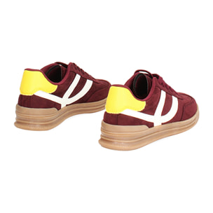 Zapatillas deportivas para mujer burdeos