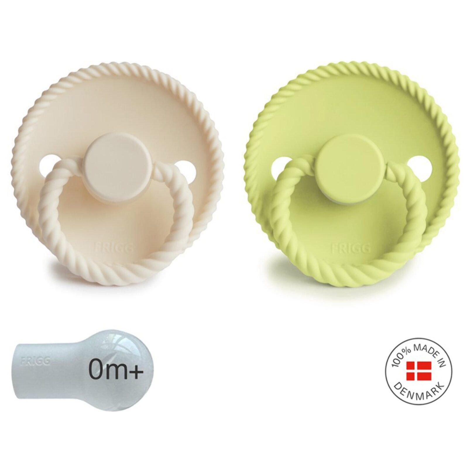 Frigg Pack 2 Chupetes Block Silicona Rope