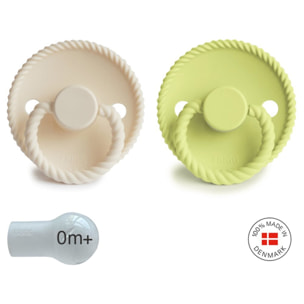 Frigg Pack 2 Chupetes Block Silicona Rope