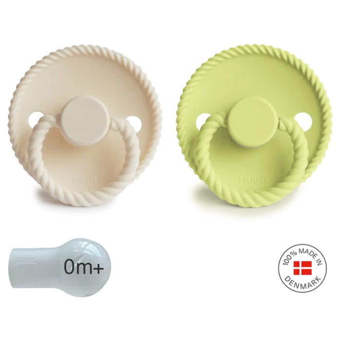 Frigg Pack 2 Chupetes Block Silicona Rope