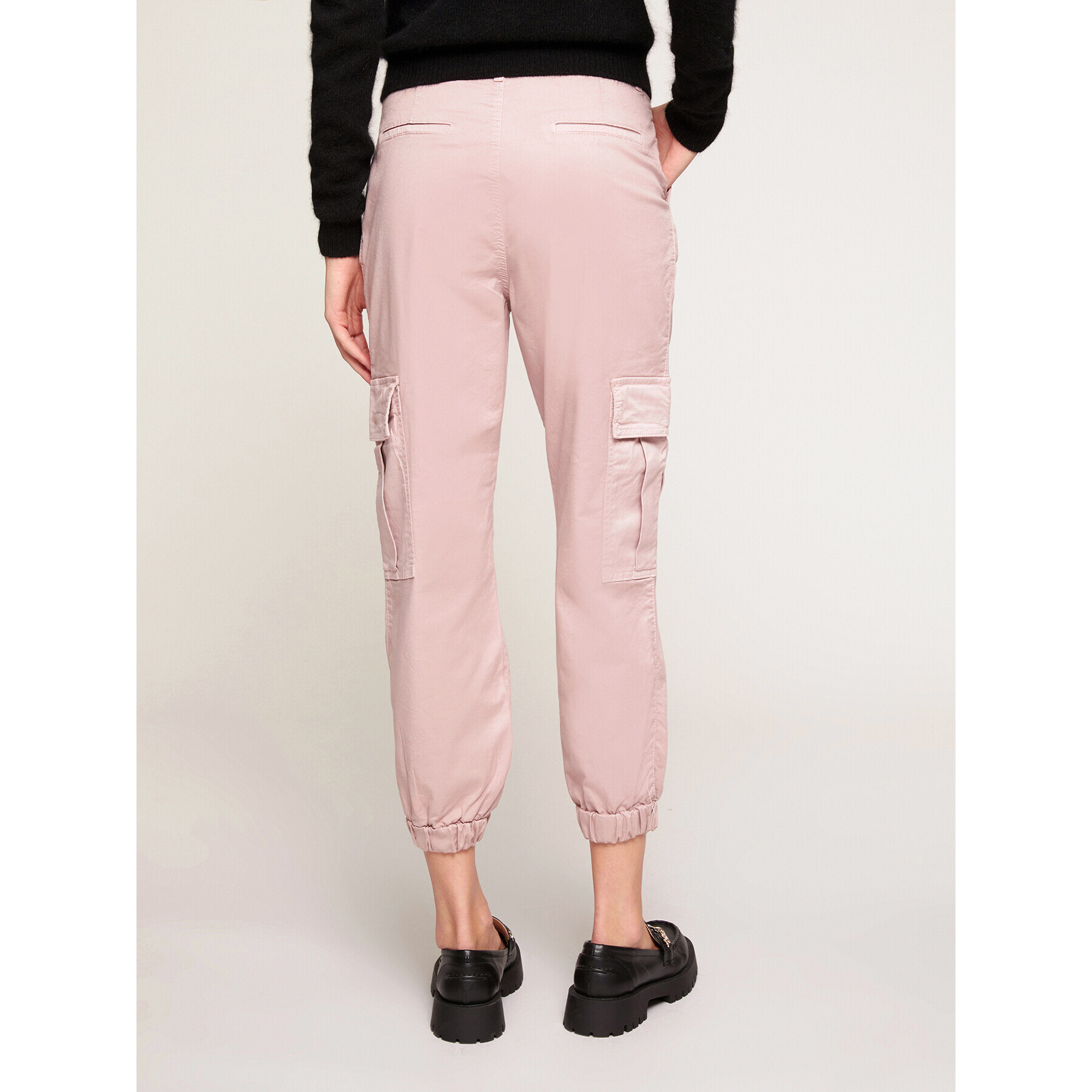 Motivi - Pantalón cargo en mezcla de algodón - Rosa