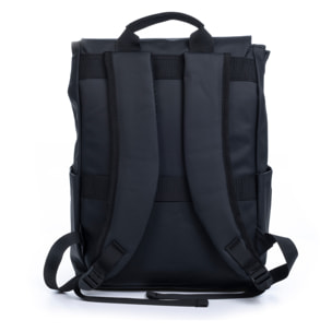 Mochila multi compartimento, porta Laptop 15,6". Capa impermeable. Adaptable a Trolley. Toma USB externa oculta. Repelente al agua.
