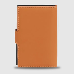 Piquadro Portacarte automatico in metallo, schermato con protezione RFID