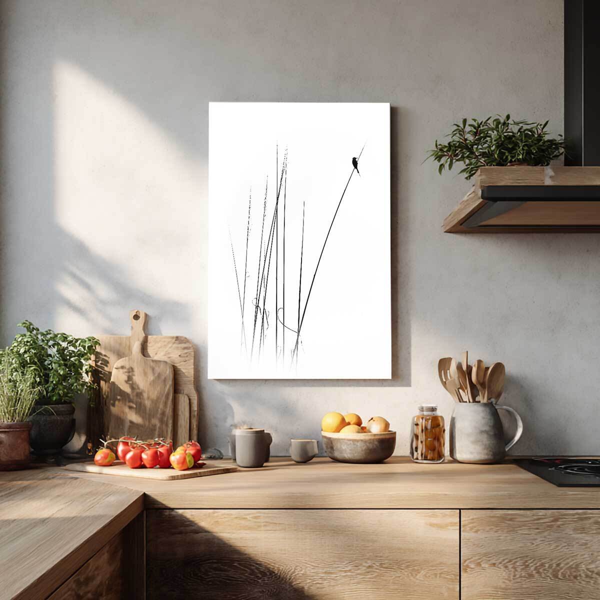 Tableau oiseaux En haut de la branche Tableau alu Dibond