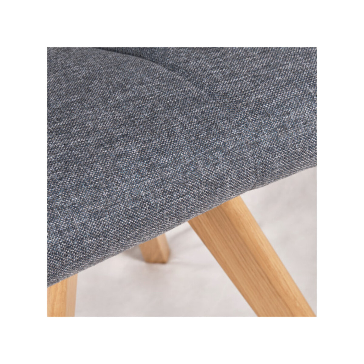 Chaise rotative en tissu & piètement en chêne - 3 coloris - HORTENSE