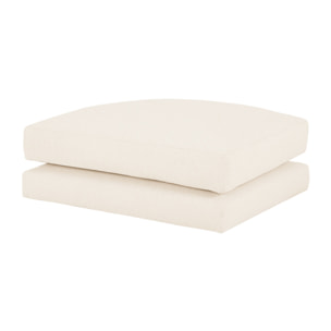 Puf tono blanco roto de 96x80cm Alto: 40 Largo: 96 Ancho: 80
