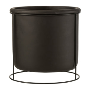 J-Line cache-pot suspendu - ciment - noir - Ø 20 cm