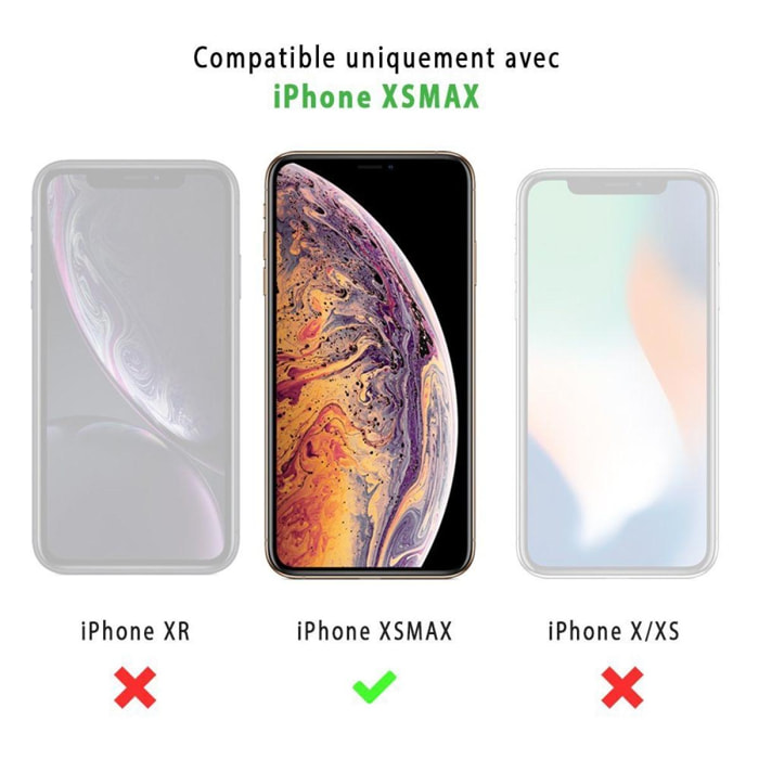 Vitre pour iPhone XS MAX protecteur écran Verre trempé ultra résistant