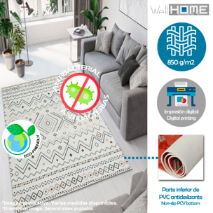 Alfombra de Poliester estampada 80 x 120cm