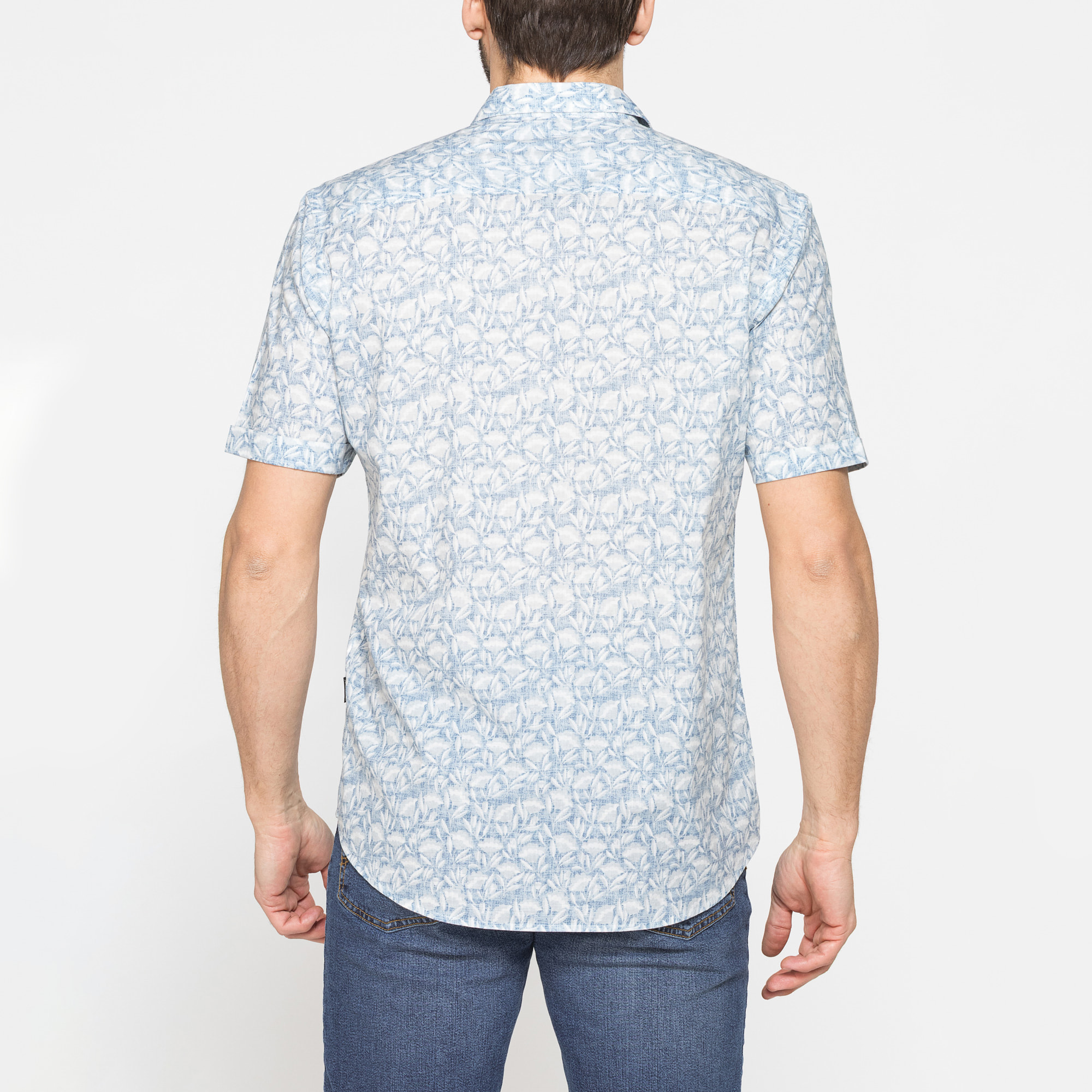 CAMICIA DA UOMO ESTIVA IN FANTASIA STAMPATA