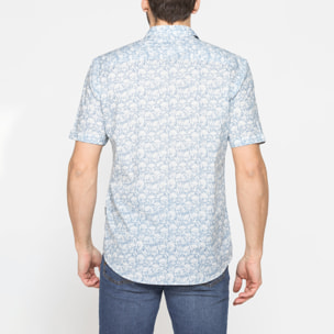 CAMICIA DA UOMO ESTIVA IN FANTASIA STAMPATA