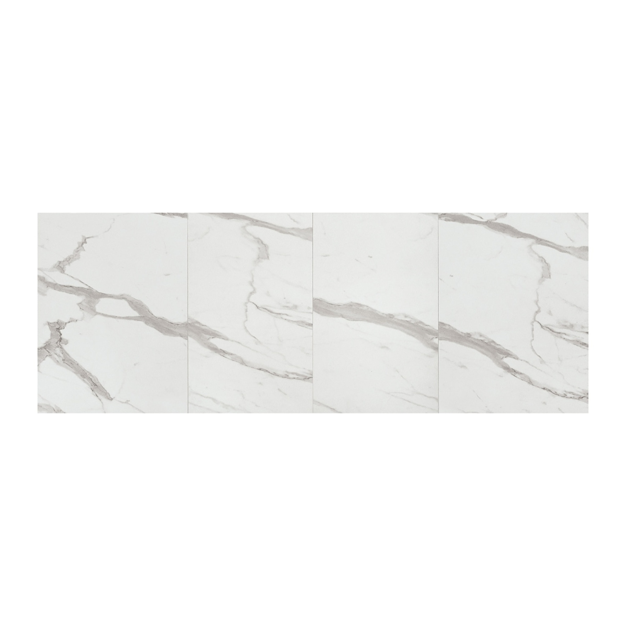 Tavolino CAMOGLI in legno, finitura bianco statuario e base in metallo nero trasformabile, 120x80 cm - 220x80 cm