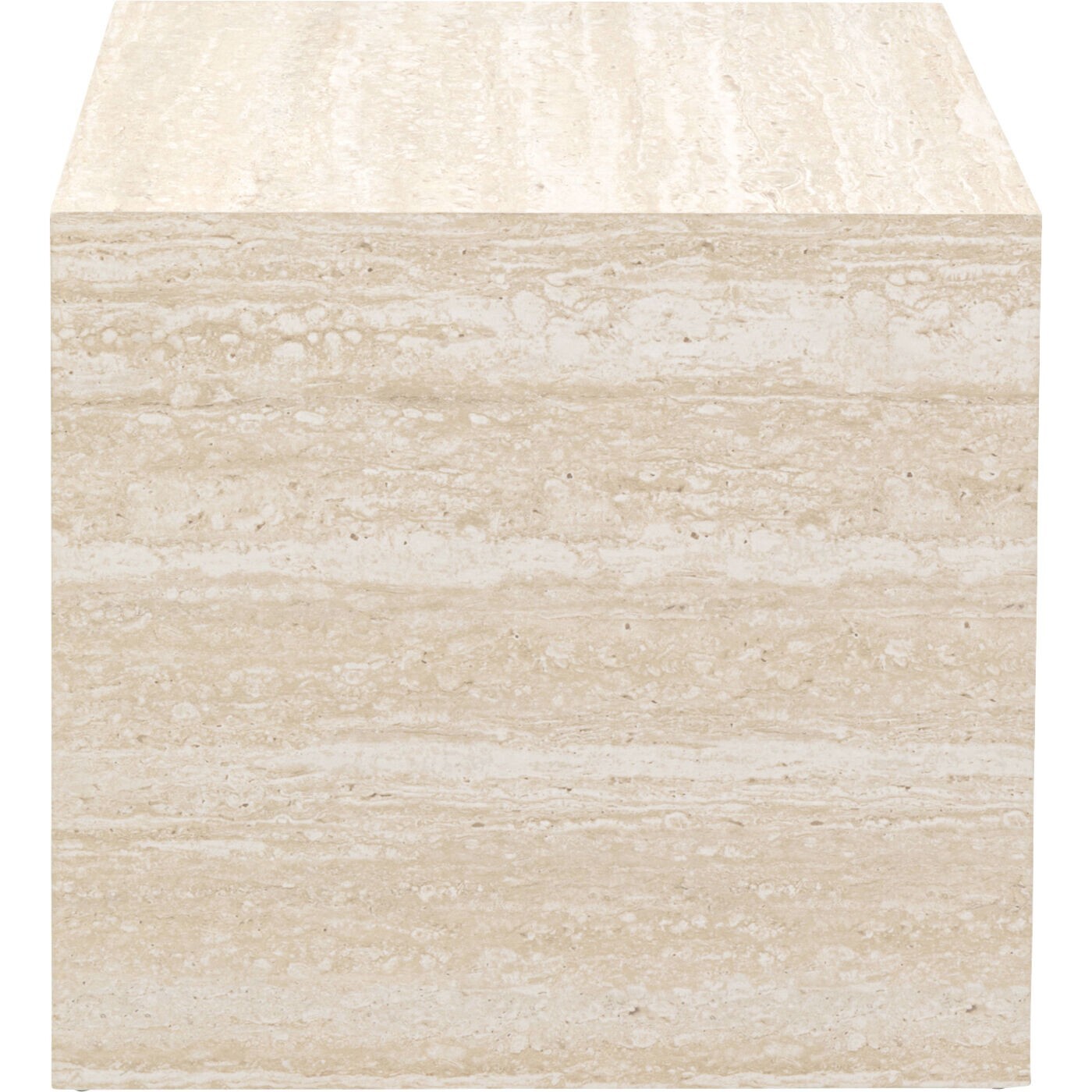 Table d'appoint Travertino 45x45cm Kare Design