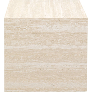 Table d'appoint Travertino 45x45cm Kare Design