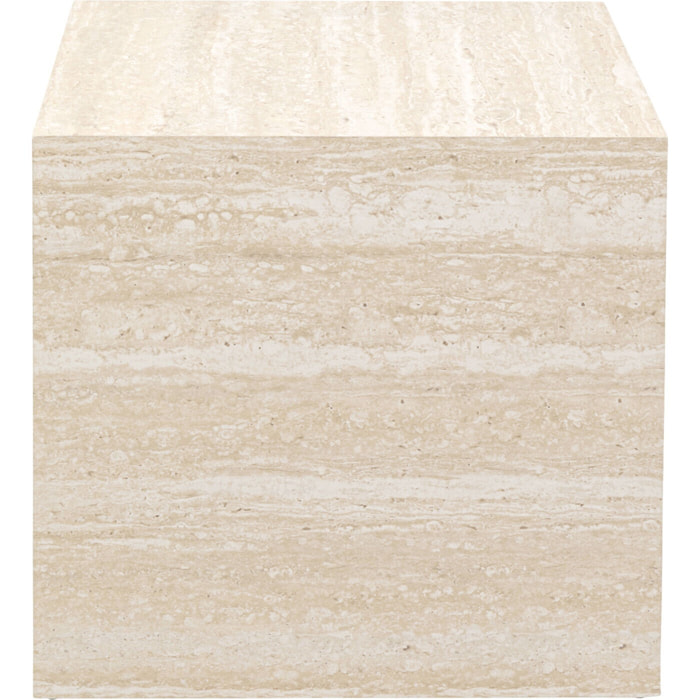 Table d'appoint Travertino 45x45cm Kare Design