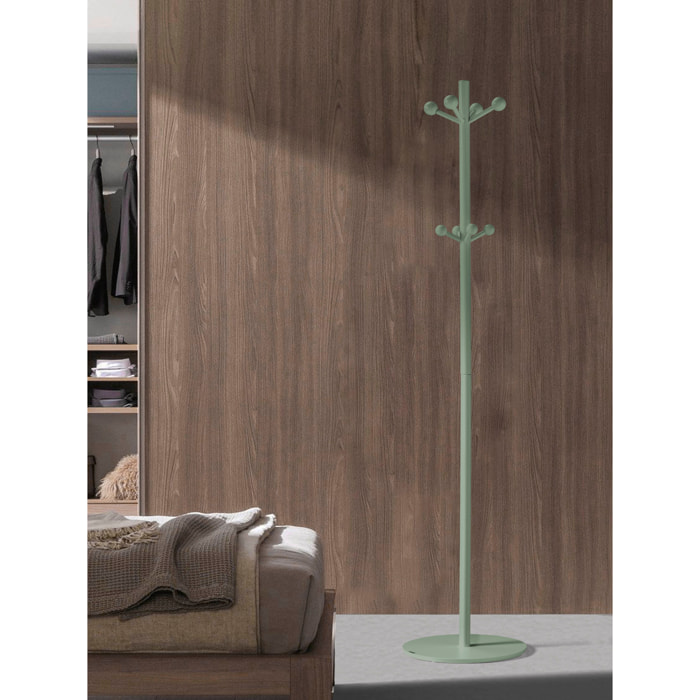 Perchero Unique madera haya verde 182x37x37 cm