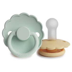 Frigg Pack 2 Chupetes Block Silicona Daisy