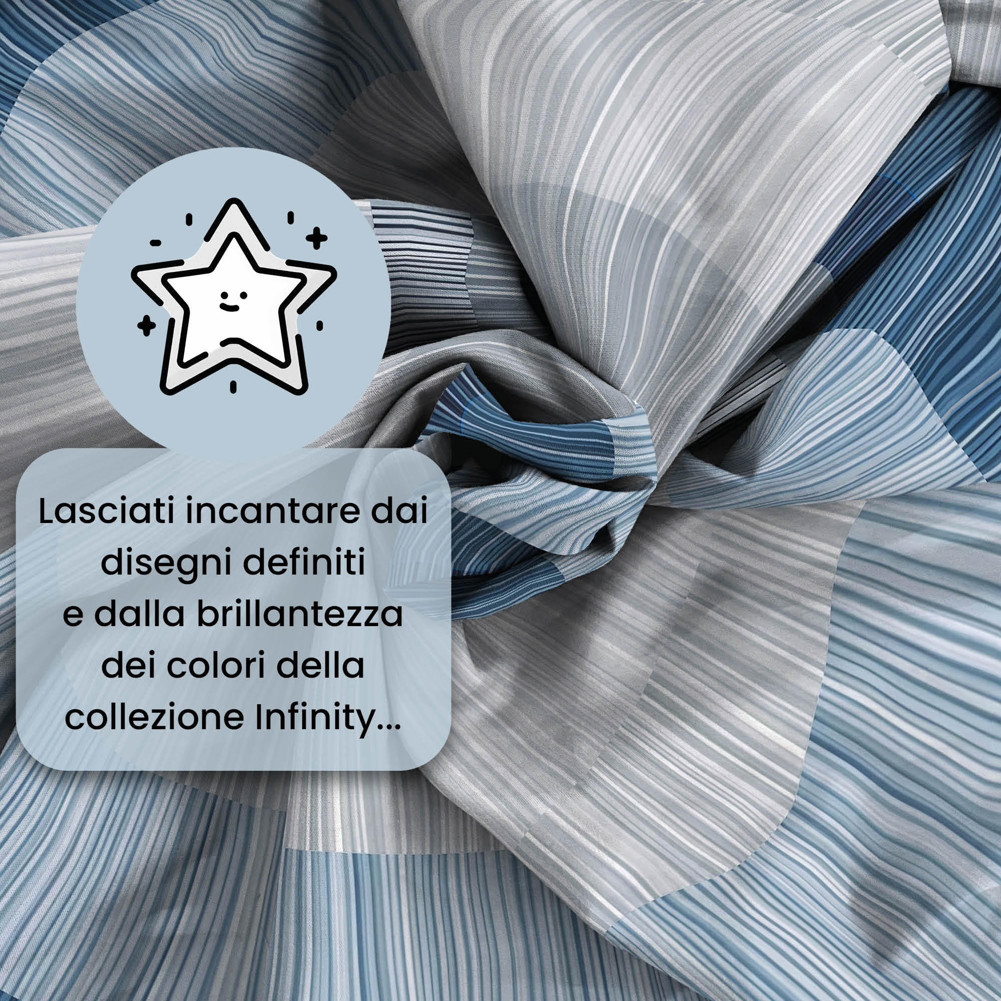 PARURE COPRIPIUMINO INFINITY - 100% Microfibra