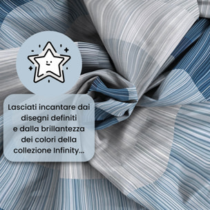 PARURE COPRIPIUMINO INFINITY - 100% Microfibra