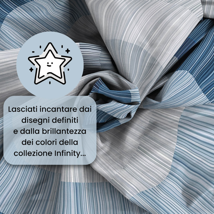 PARURE COPRIPIUMINO INFINITY - 100% Microfibra