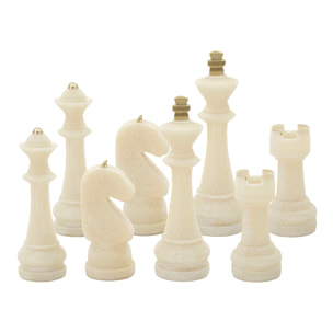SCACCHI QUARZY SET 8 PZ ASSORTITI CM Ø 4,4X9,2-4,3X13,3-5X16-X4,5X10,3