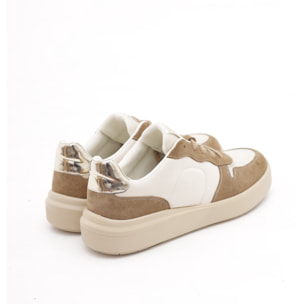 SNEAKERS LOW CHOCOLA' PANNA/TORTORA