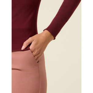 Oltre - T-shirt misto cashmere - Bordeaux