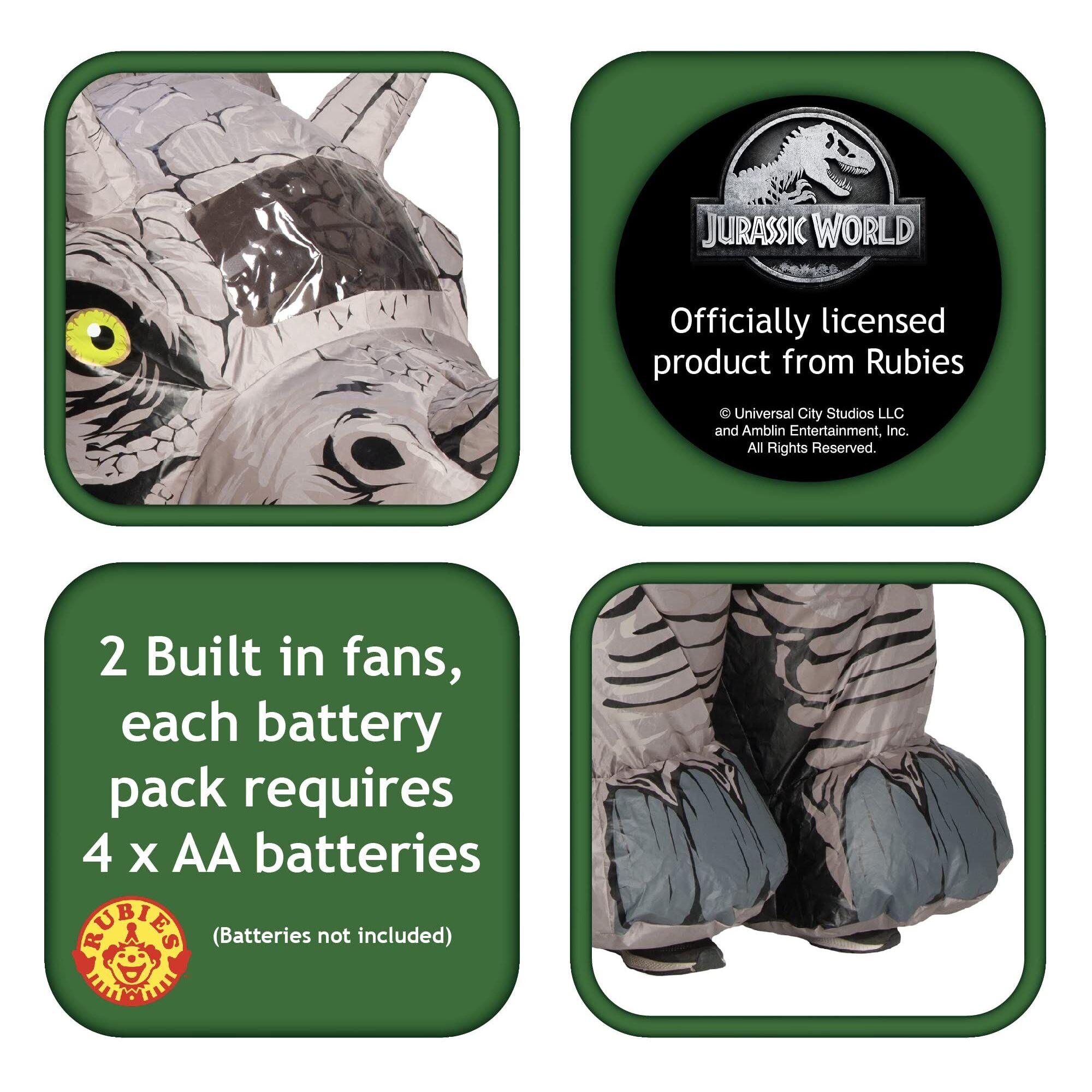 DISFRAZ TRICERATOPS HINCHABLE AD